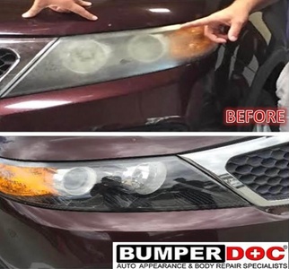 Headlight Restoration on Two Lenses - BumperDoc