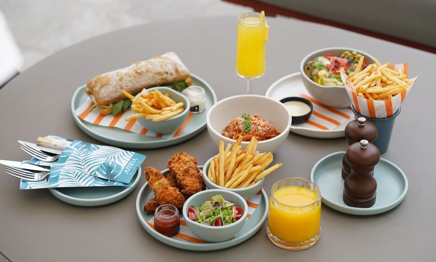 Image 4: Premium 3 Course Menu +Water w/ Optional 1 Glass - Grape or Pool/Beach