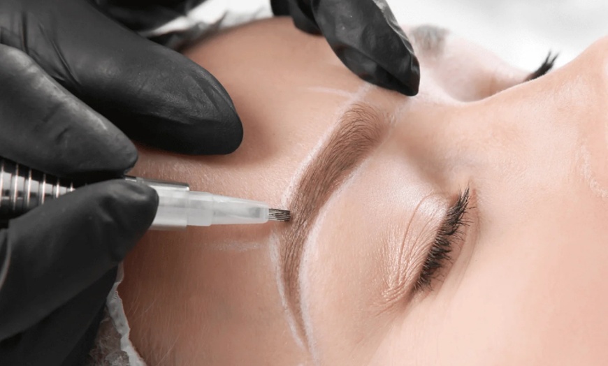 Image 1: Get Microblading, Ombre Microshading, or One Lip Blushing Sessions