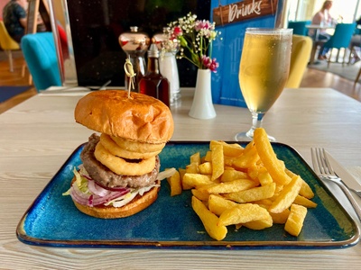 Choice of Burger with Chips, Salad and Beer for One - Lakeside Fish & Chips