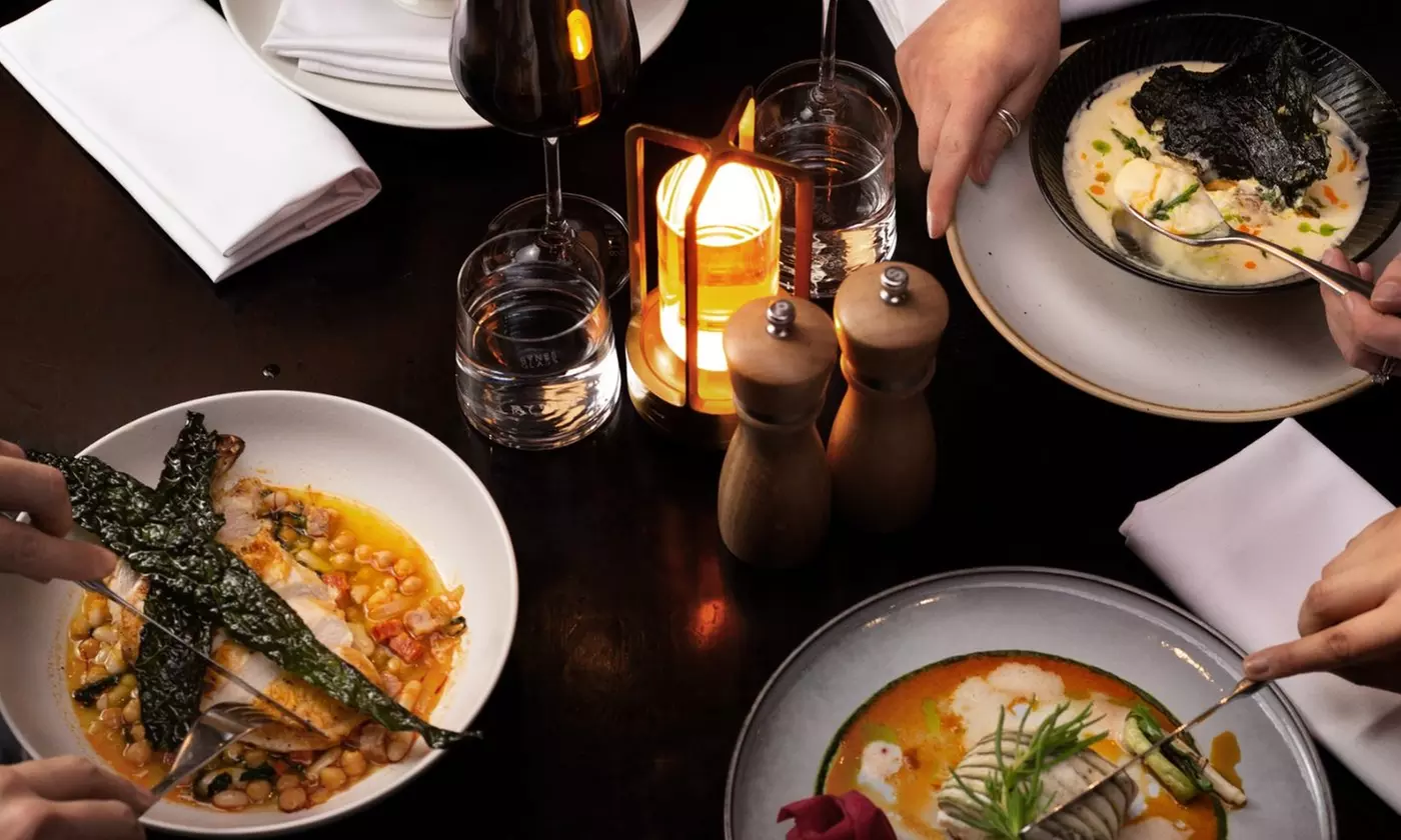 Three-Course Dinner for 2 or 4 with a Glass of Champagne or Cocktail