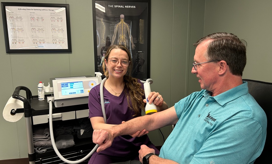 Image 1: SoftWave Therapy Session for Targeted Pain Relief & Healing 
