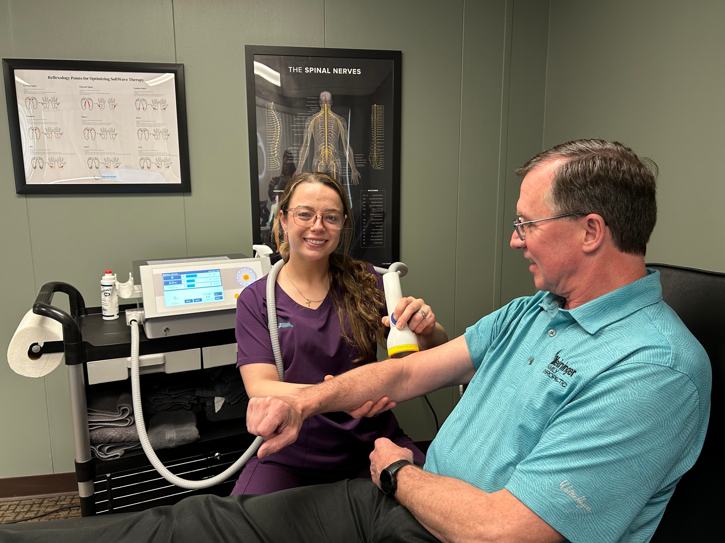 SoftWave Therapy Session for Targeted Pain Relief & Healing 