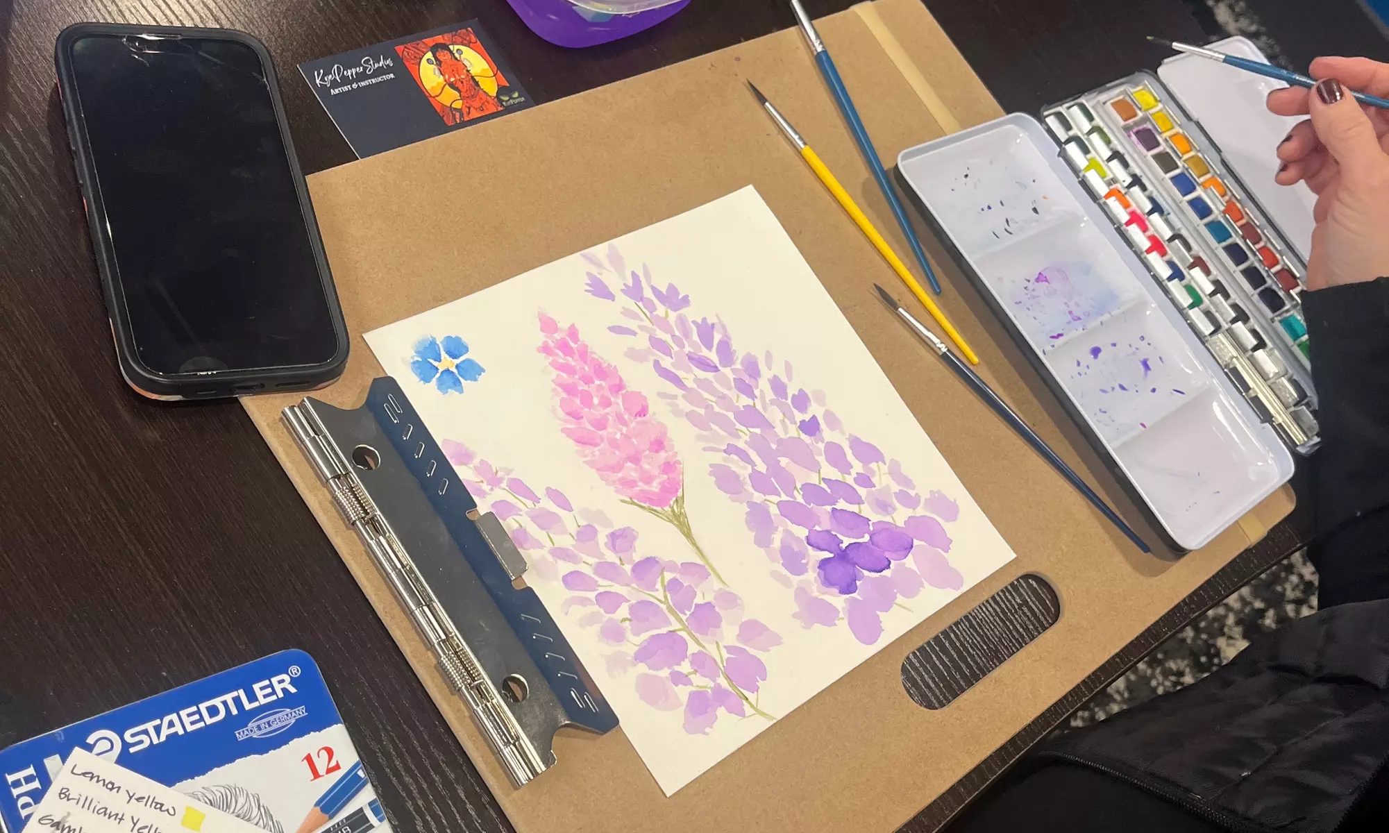Paint and Learn Watercolour Techniques — 1:1 or Group Classes