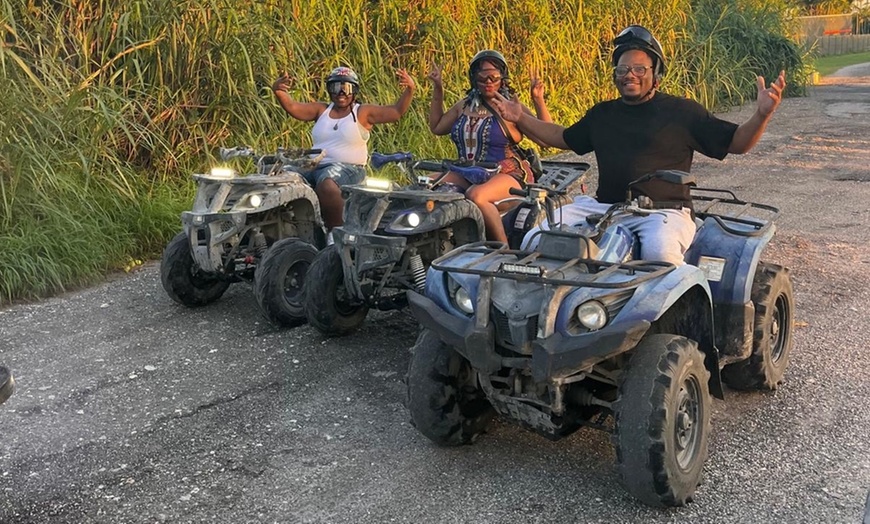 Image 1: Day or Night ATV Rentals w/ Gear, Safety Instructions & Guide