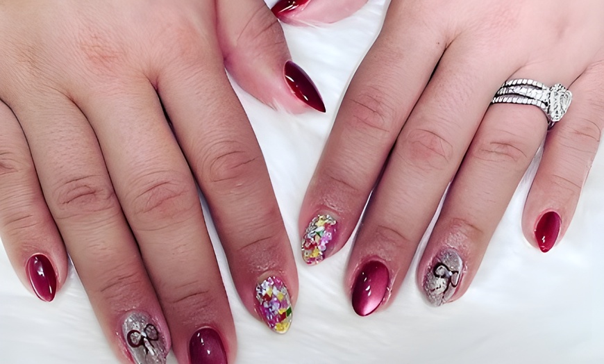 Image 6: Nail Extensions w/ Chair Massage or Hot & Cold Pedi w/ Foot Massage