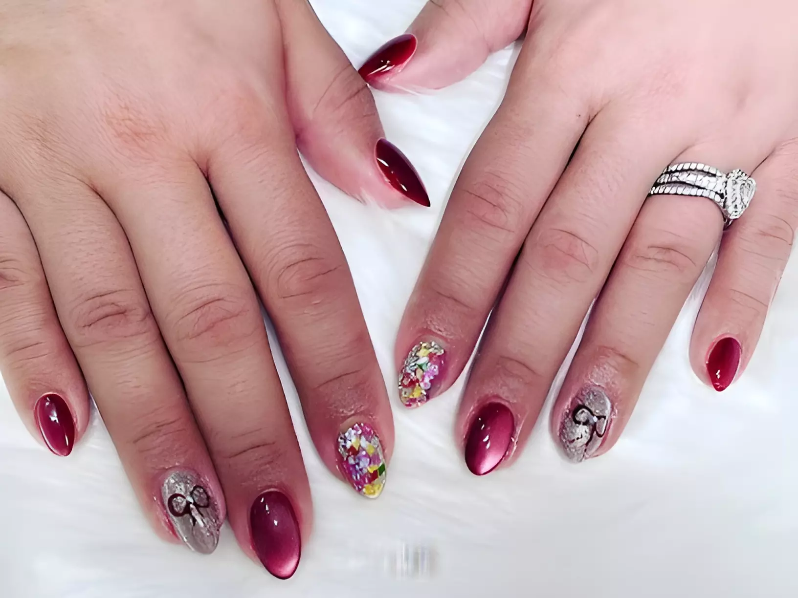 Nail Extensions w/ Chair Massage or Hot & Cold Pedi w/ Foot Massage