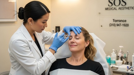 PRP injection for under eyes with skin booster - SOS Medical Aesthetic