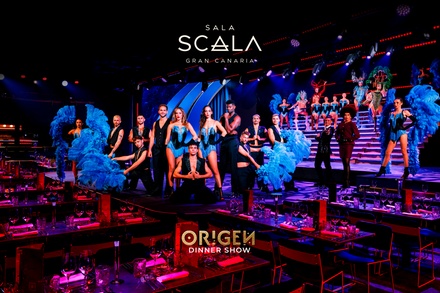 Para 1 persona: entrada al Scala Show con cena y copa de cava a consumir en Rocktop - Sala Scala Gran Canaria