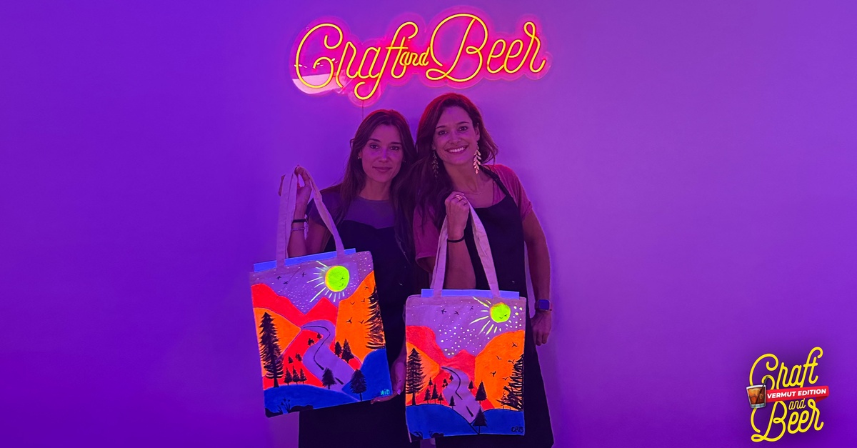 Fiesta de pintura y taller creativo de tote bag en Malasaña, Madrid