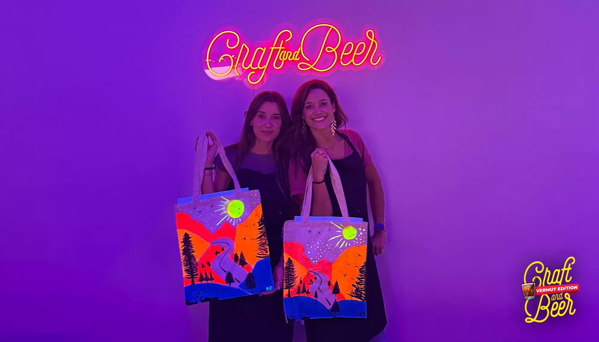 Pinta una totebag con vermú o cerveza ilimitada para 1, 2 o 4 personas