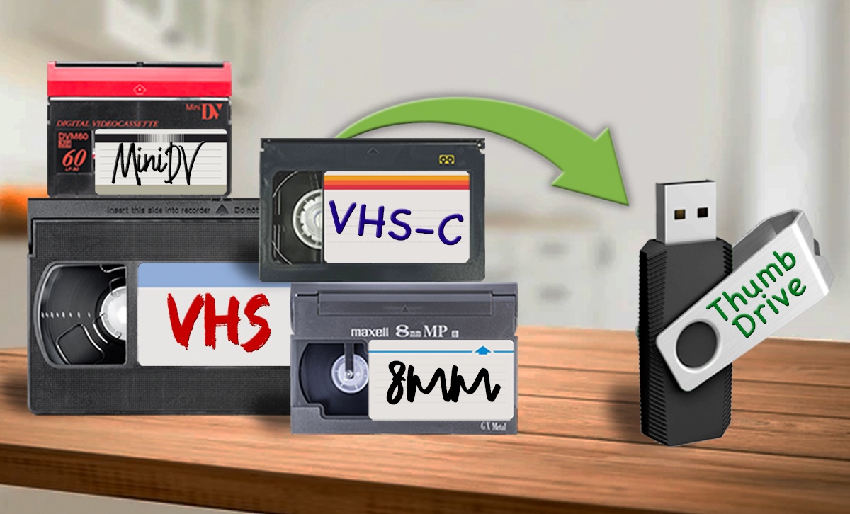 $8 Videotape Transfer to Thumbdrive