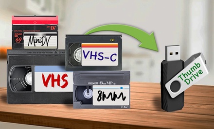 5 Videotapes to Digital Files on Thumbdrive - Transfer Home Movies