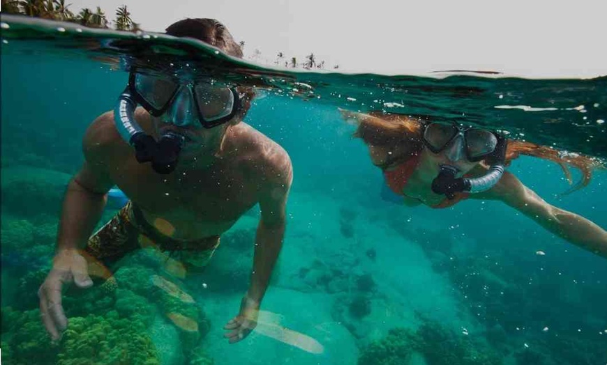 Image 1: Private BYOB Boat Charter with Snorkeling for Up to 6 People  