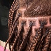 Image 5: Hip-Length Knotless Braids Jumbo, Large Medium, Smedium