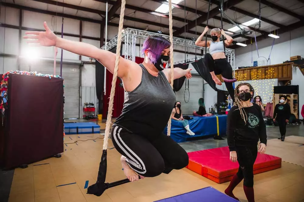 Up to 50% Off on Aerial Fitness at Bloom Movement Artistry