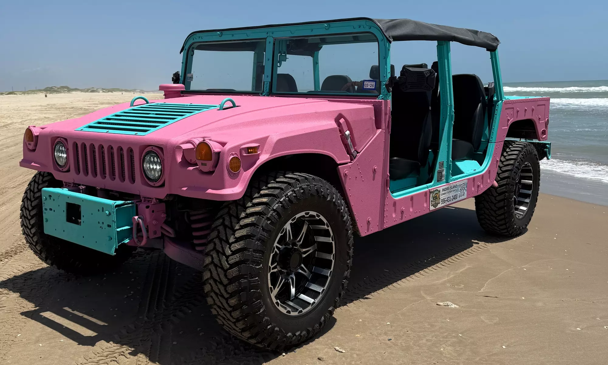 Explore Padre Island in a Two, Four, Six or Eight-Hour Humvee Rental