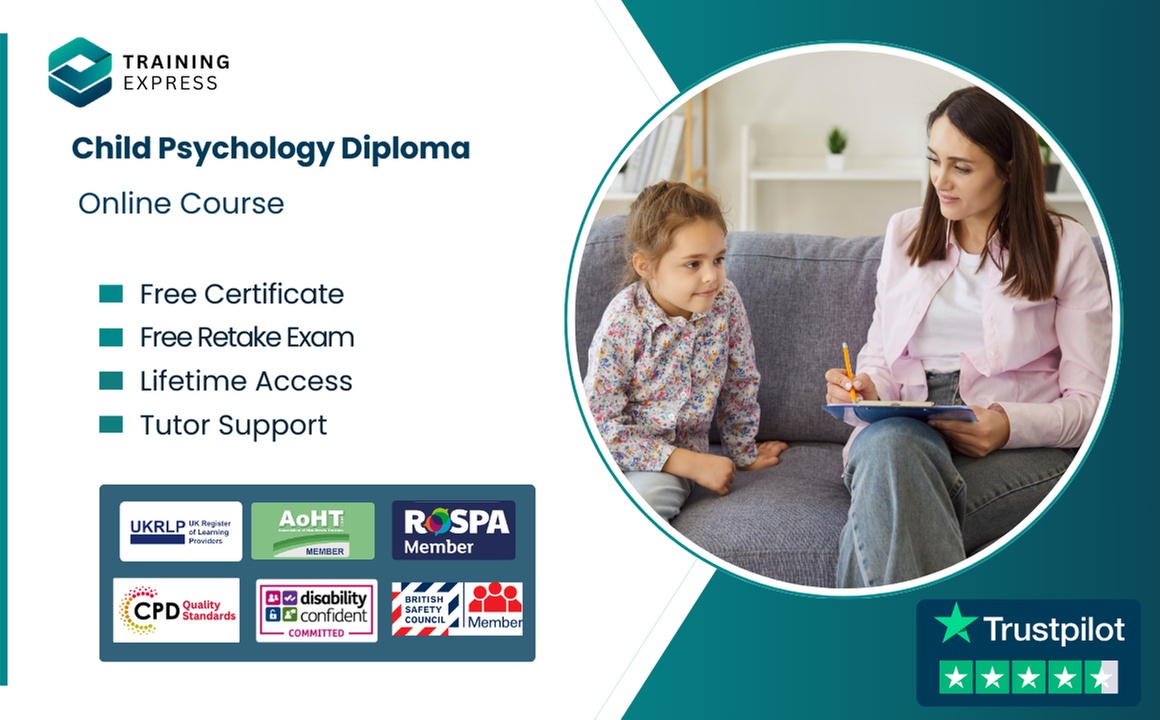 Child Psychology Diploma Online Course Or Membership to 2500+ Courses