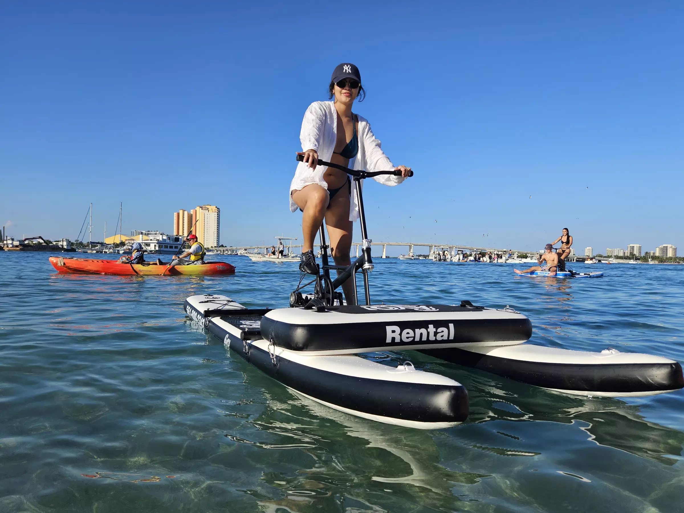 Get 60 or 90 Min Water Bike Rental,  1.5 hours Guided Tour or Group Ride - Up to 32% Off