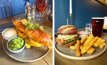 For 1 Person: 2 Course Menu with a House Beer or Wine - The Queens Head