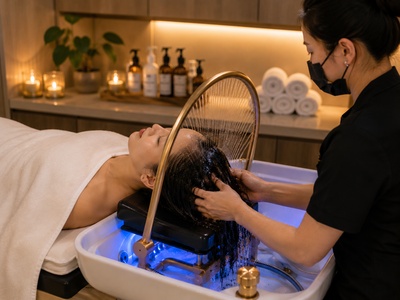 One - 40-Min Head Spa with Scalp Clarifying Treatment, Keratin Mask, Hydro-Therapy Water Halo & Essential Oil Blow-Dry - Weiwei Beautiful II