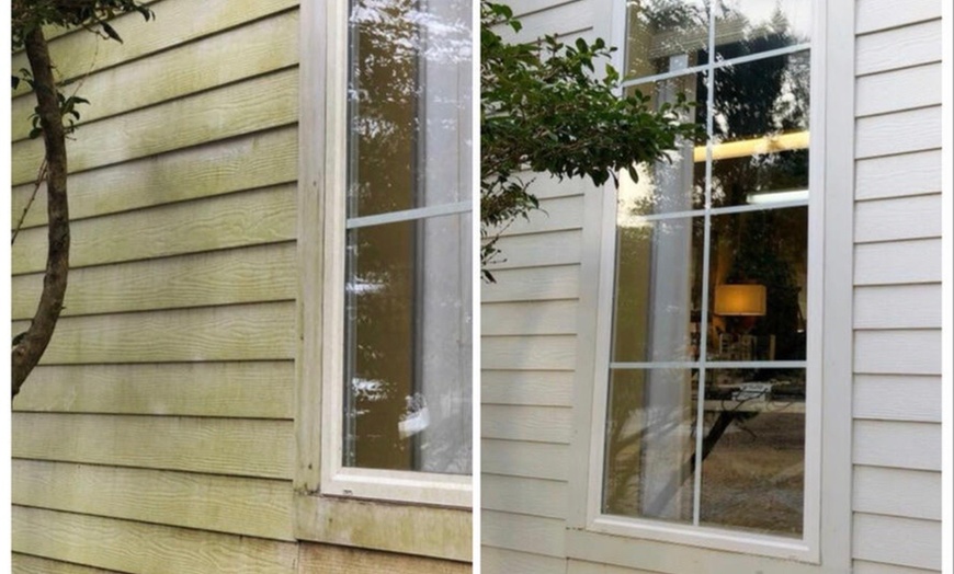 Image 4: Roof Wash, Exterior House Wash, Sidewalk Power Washing, & More
