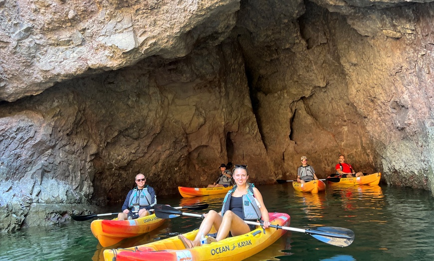 Image 4: Las Vegas & Arizona: Colorado River Kayak Tour to Emerald Cave & More
