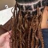 Image 1: Transform Your Look with Stylish Knotless or Box Braids