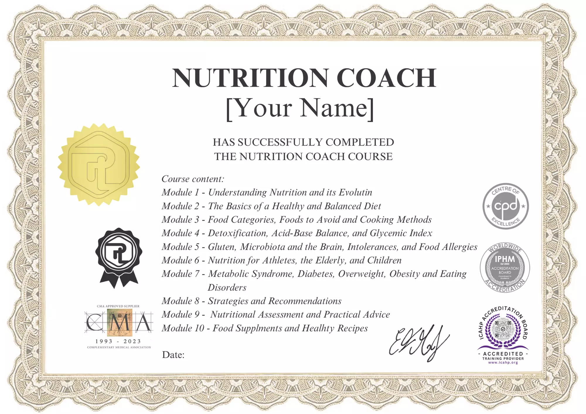 Earn Your Nutrition Certification And Master Healthy Living Online