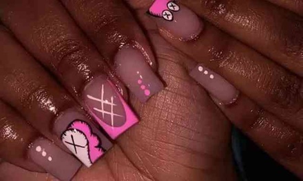 Full Set short with designs - New Nails