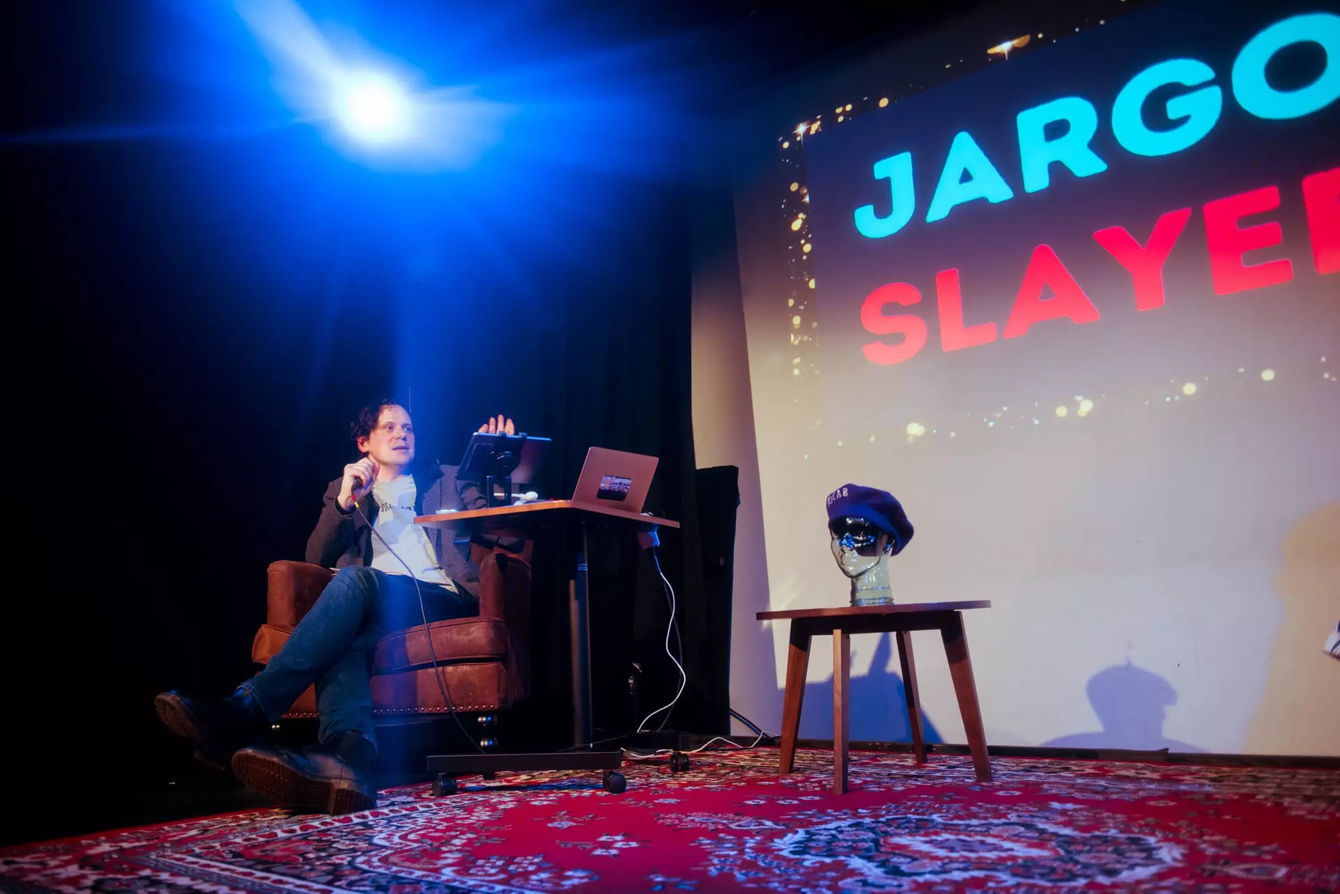 Vocabaret at Caveat: NYC's most-decorated wordsmiths bring you and evening of comedy & wordplay on 4/14 - Primary Image