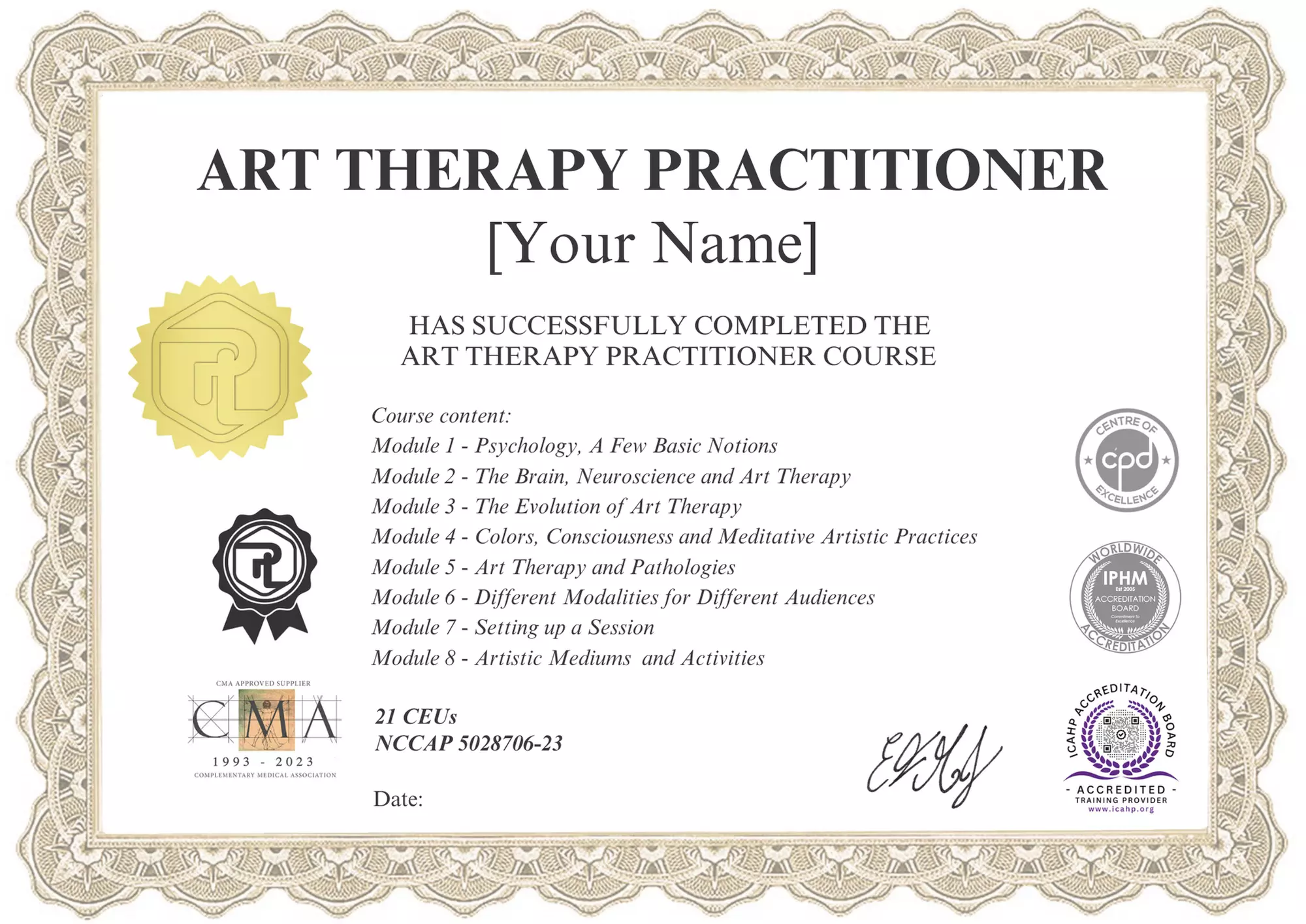 Online Art Therapy Practitioner Certification Course