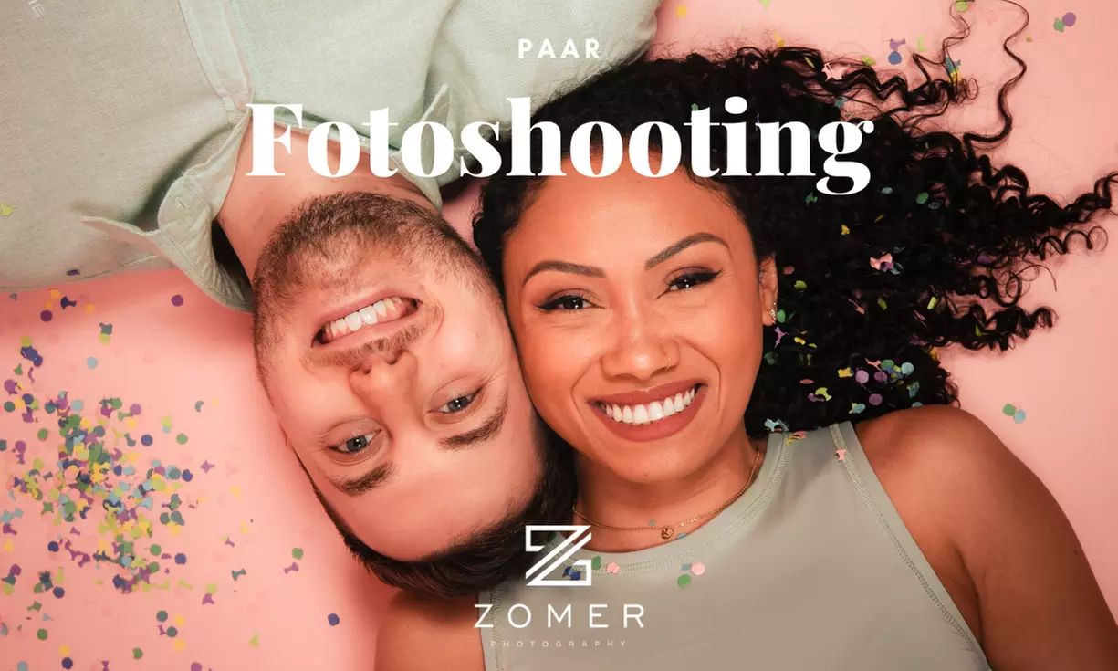 90 Min. Paar-Fotoshooting-Erlebnis inkl. 2-5 Bilder