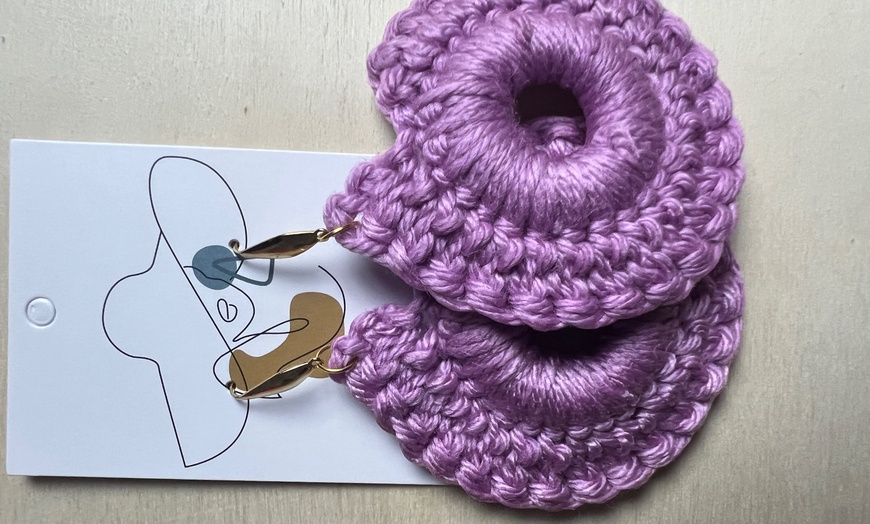 Image 16: Build Your Own Customized Earrings with Metal & Crotchet Pieces