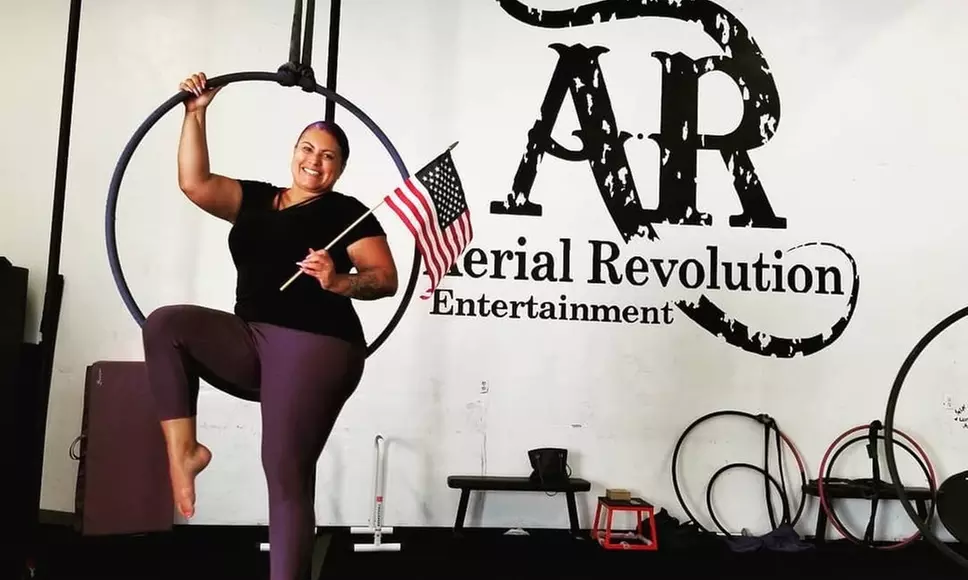 Up to 53% Off on Aerial Yoga at Aerial Revolution Entertainment