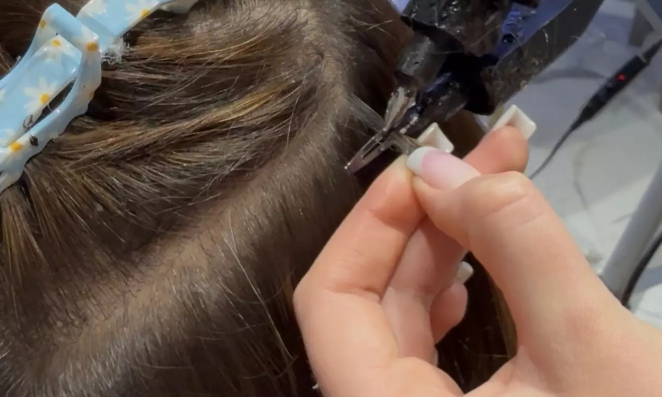 Transform Your Hair: Full-Head K-Tips Keratin Capsule Hair Extensions