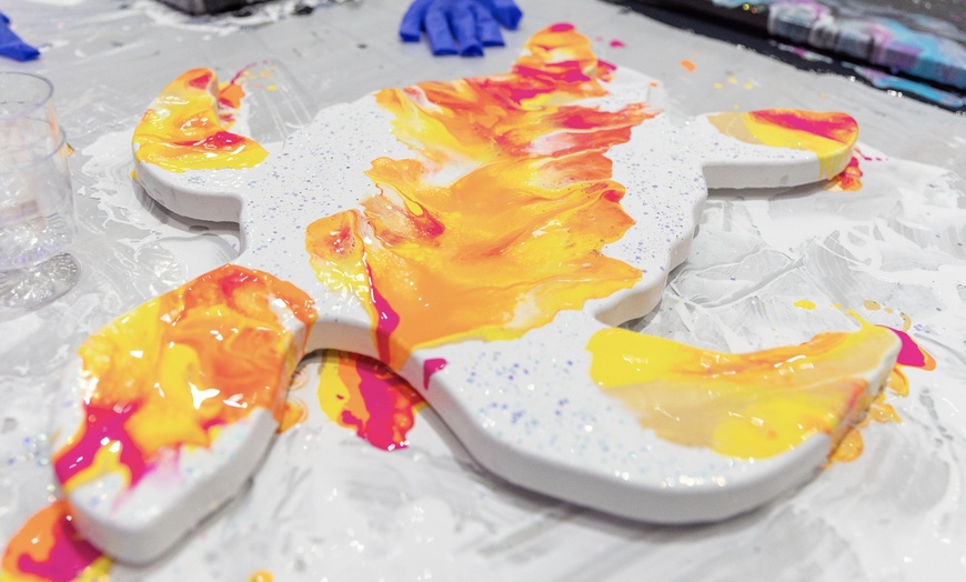 Image 7: Create Your Own Fluid Abstract Art in a Fun Party Setting, Orlando
