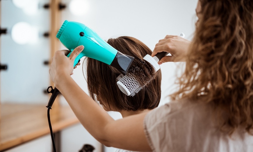 Image 1: Haircut, Shampoo & Blow-Dry – Optional Wella or Sebastian Treat