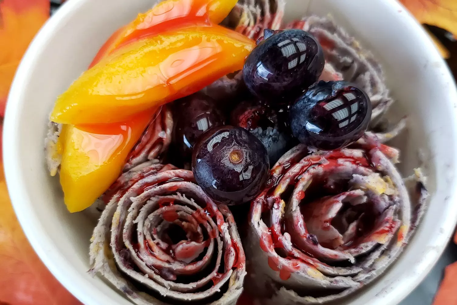 Enjoy Mini, Small Rolled or Family Ice Cream w/ Your Favorite Mix-Ins