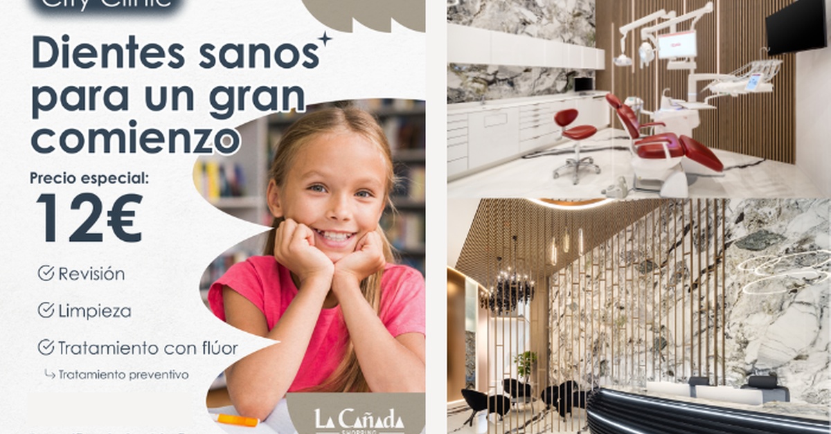 Pack dental infantil con revisión, limpieza y flúor en Málaga