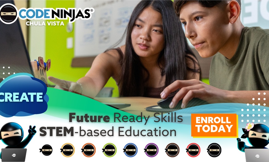 Image 2: Up to 30% Off on Kids Reading Classes at Code Ninjas Chula Vista