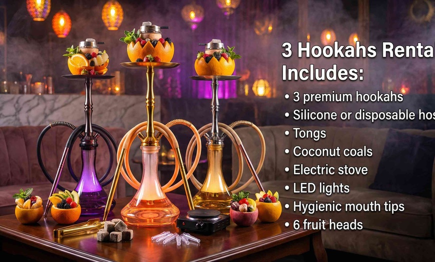 Image 5: Relax in a Hookah Garden with Shisha and Cocktail Options