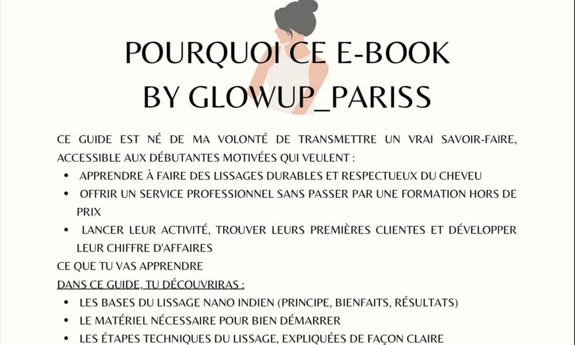 Formation lissage avec kit en option