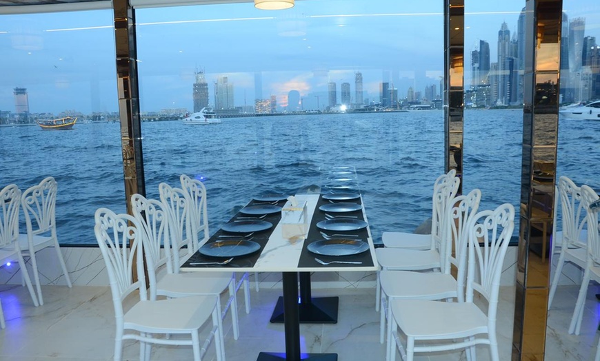 Image 8: 2-Hr VIP Marina Dhow Cruise with Dinner for 1, 2, 4 Adult, or 1 Child