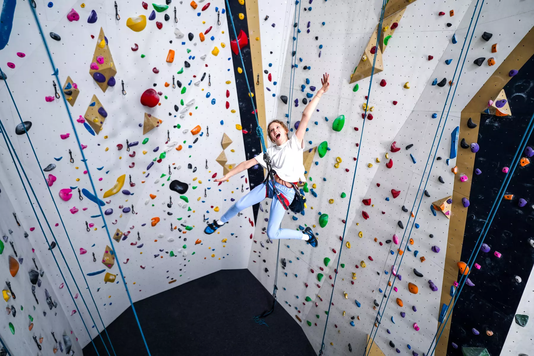 Day Pass w/ Harness & Shoes for 12 Y/O & Below, 13-17 Y/O or 18+ at Cliffhanger Climbing Gym (Up to 20% Off) - Primary Image