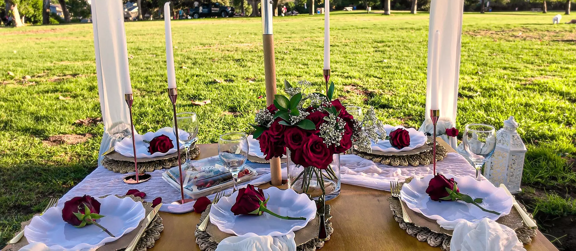 Luxury Outdoor Dining for Two with Custom Décor at Dynamite Luxe Events - 36% Off - Second Medium