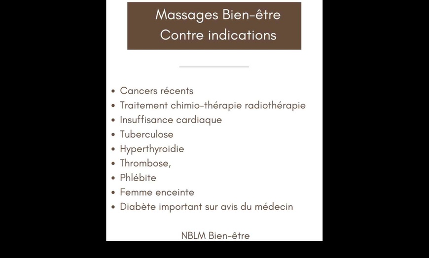 Image 5: Massage relaxant au choix chez NBLM Bien être