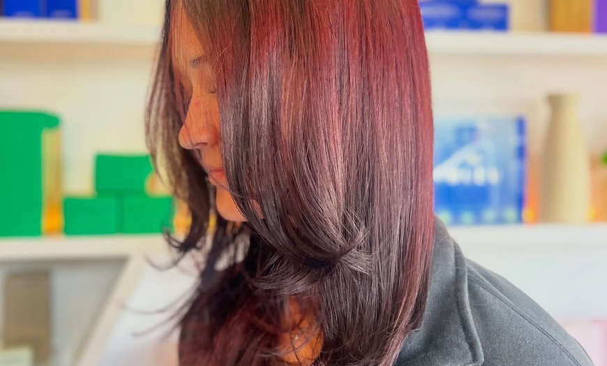 Image 8: Women's Haircut with Root Touch-Up, Gloss Treatment, or All-Over Color