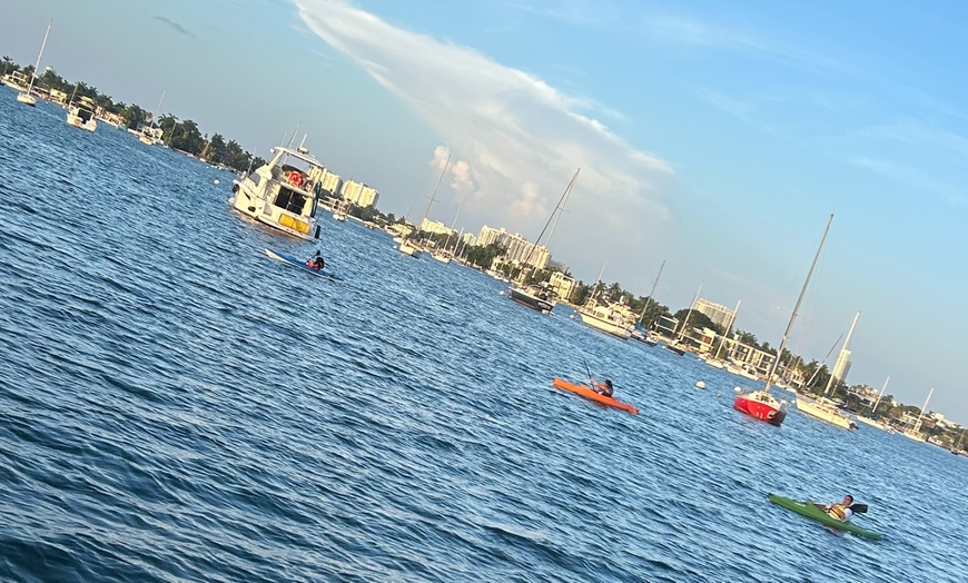 Image 2: Kayak Rental 2 hours for one or for  2 or 4+ Tour Guide Raccoon Island