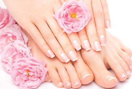 One Gel Pedicure and Foot Massage - 1st Nails